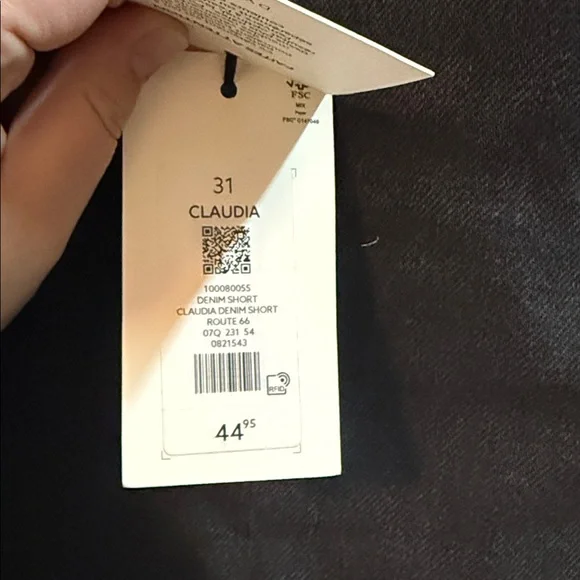 Dynamite Black Raw-Hem Denim Shorts Size 12 - Picture 3 of 5